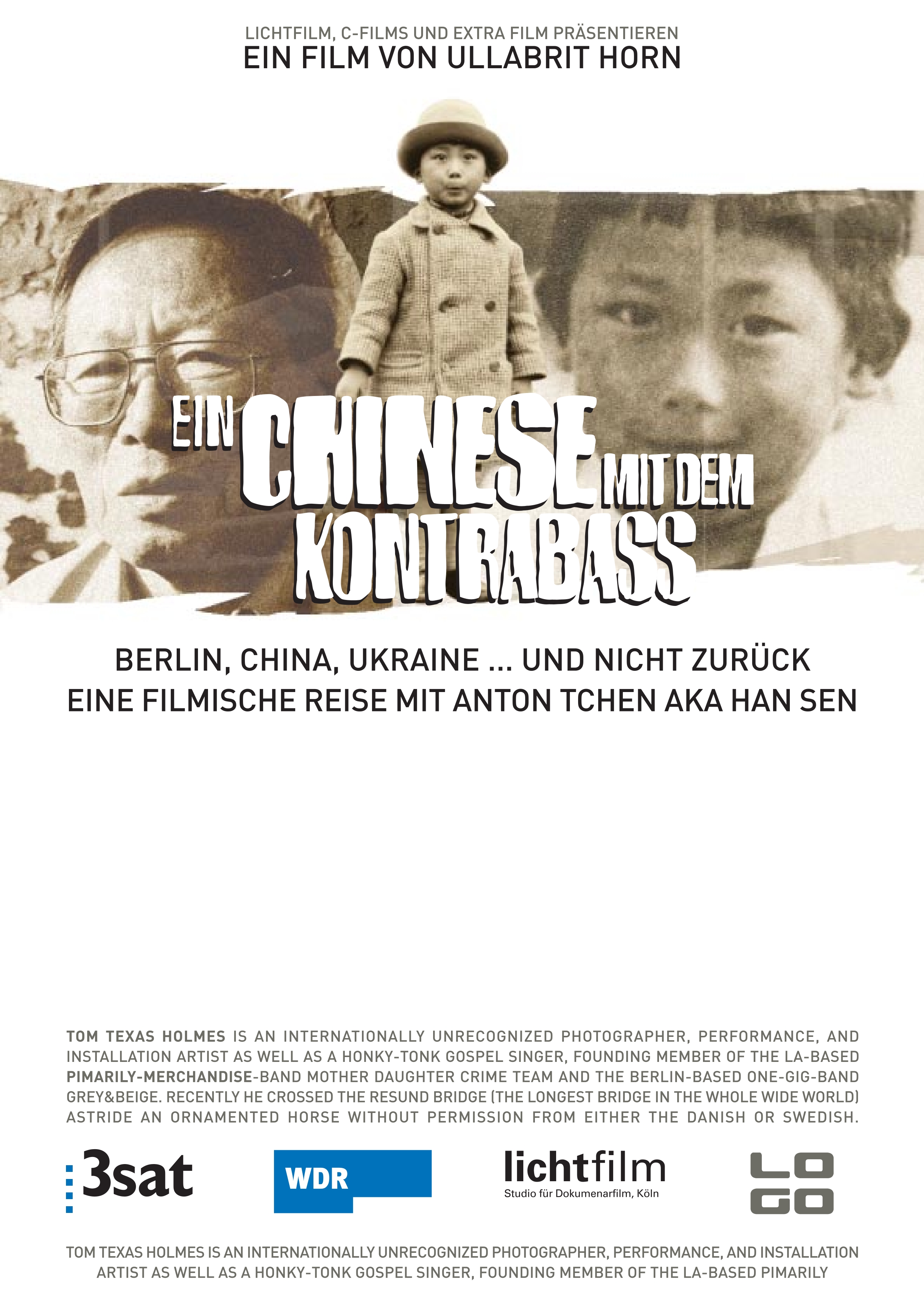 Kinoplakat für den Film „Ein Chinese mit dem Kontrabass“.